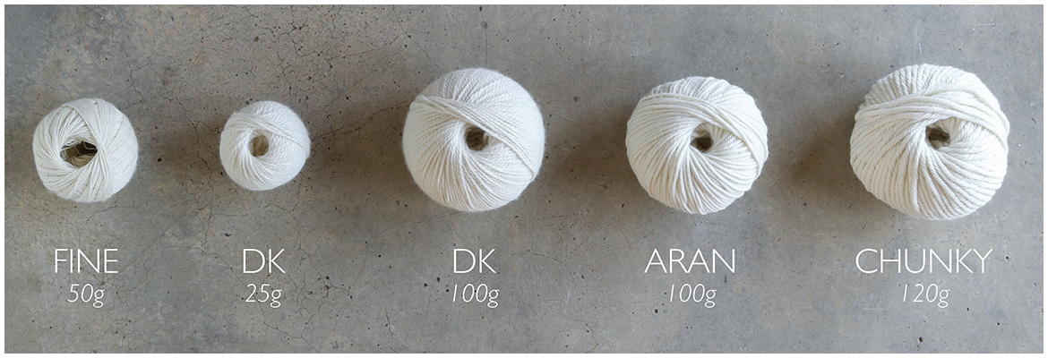 TOFT Luxury British Yarn weights